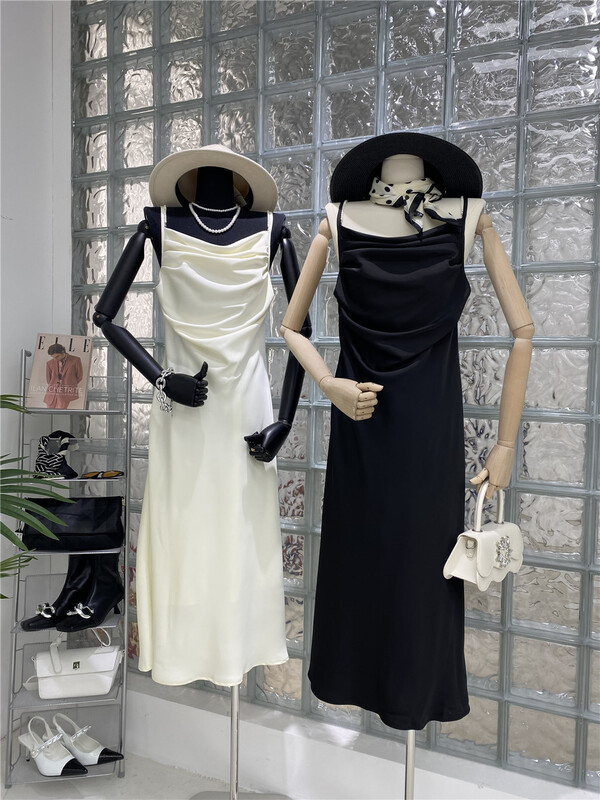 Cxdhh / new in early spring! [strict selection - planting grass and trees] suspender net color temperament dress ys1-xc15-70188# jhy