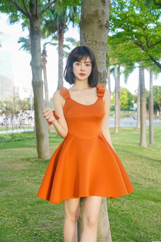 [Xiye] little women's short suspender dress a5937# JJ