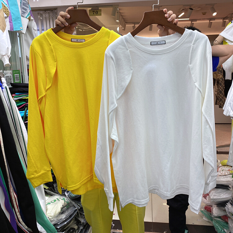 New year in early spring! [Qijia +] casual Korean fashion long sleeve T-shirt 7286# zyh