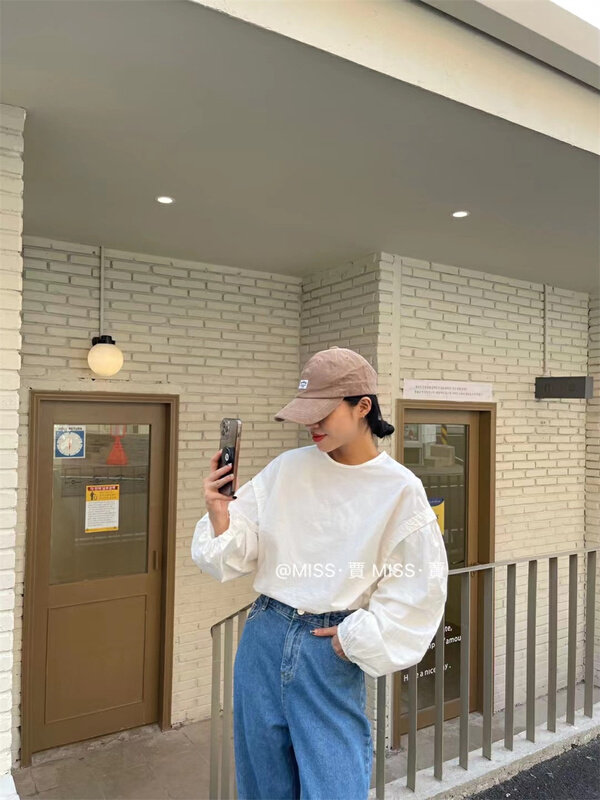 現貨!早春上新!【MISS賈】簡約百搭純色小衫  736#  XYY