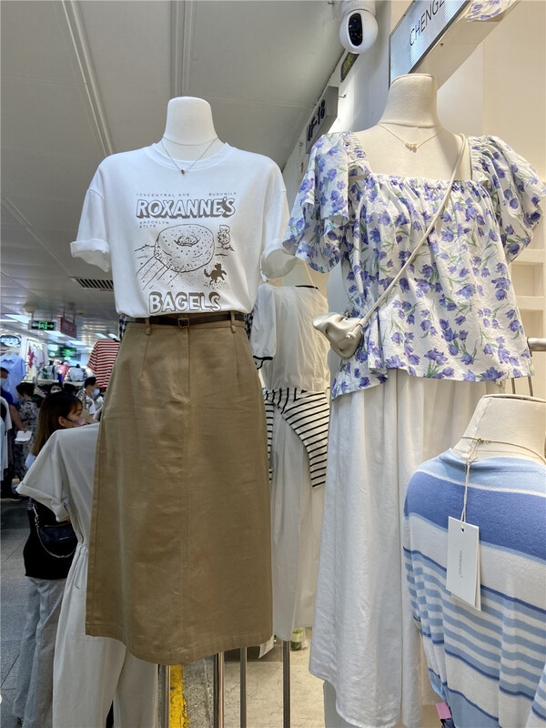 【承卓】淑女氣質優雅半身裙(配腰帶)(只賣裙子)  66058#  L