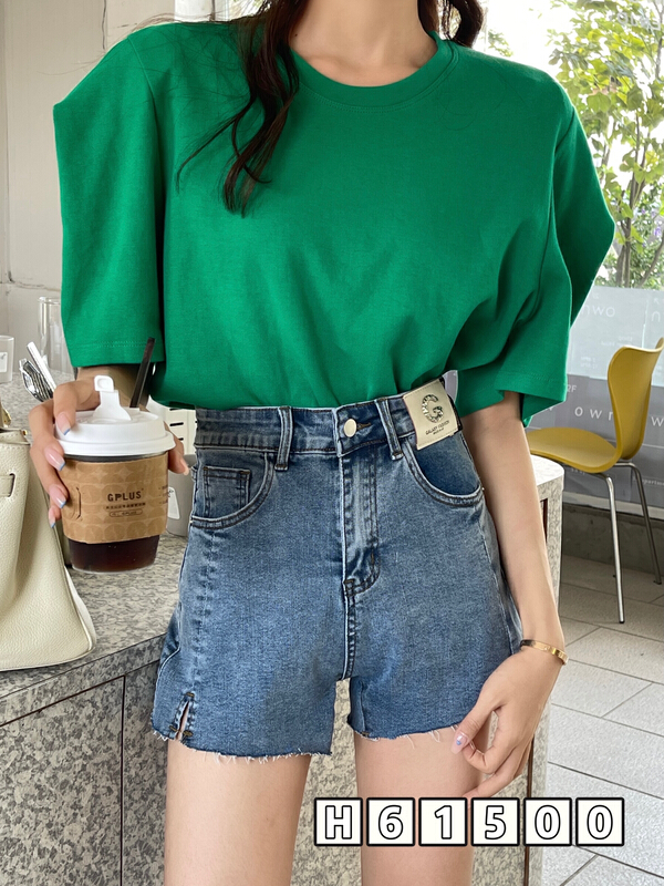 [hgyc fairy tale princess] personalized band logo design shows thin denim shorts h61500# JJ