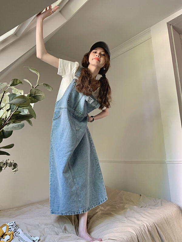 [timely rain] Hanfeng ins age reducing suspender skirt (excluding inner lap) 07482# WPL