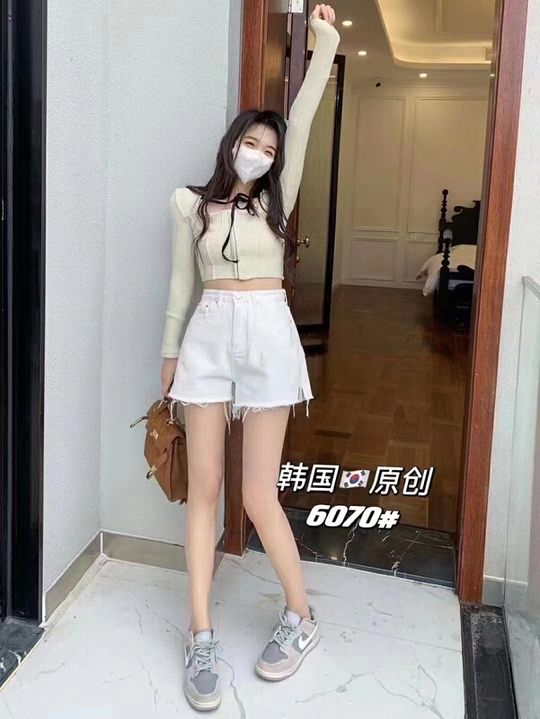 Original price 55.67! [Korean original] versatile simple Korean denim shorts 6070# L