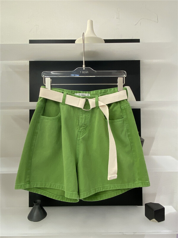 Seven colors! In early summer! [t.bear] high waist and thin versatile denim shorts (without belt) a8183\zxx