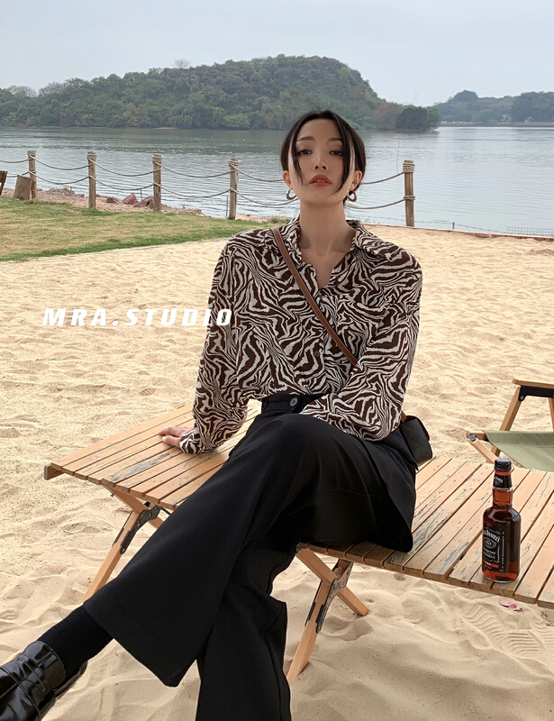 New year in early spring! [MRA] zebra fashion loose shirt j2150# zxl