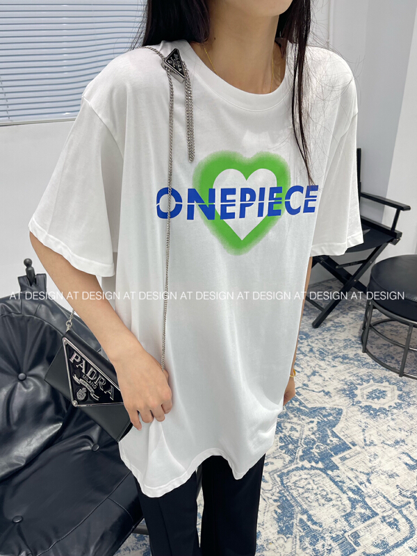 [at] casual love comfortable short sleeve T-shirt 56937# LSL