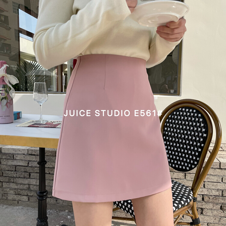 New year in early spring! [juice] simple and versatile skirt e561# ll