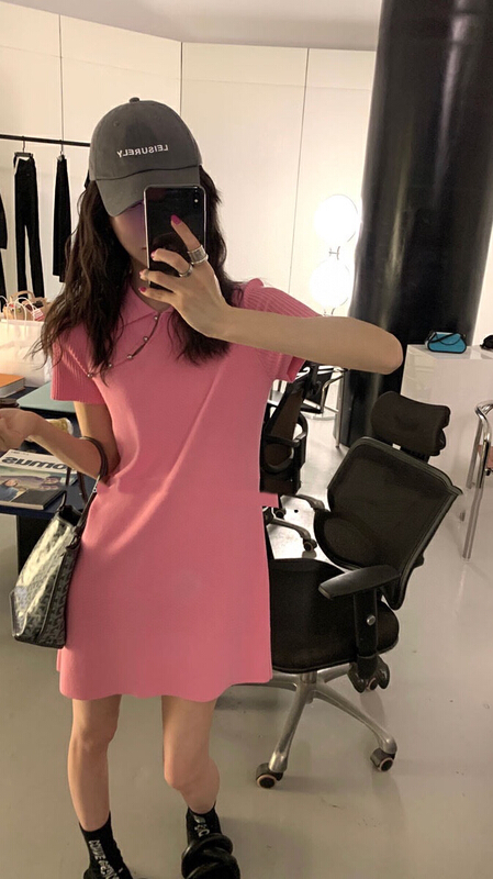 [wgwe] gentle knit slim dress 1735# PCZ