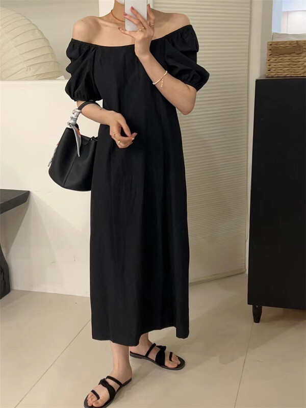 [larti] bubble sleeve lady dress c8528# ll