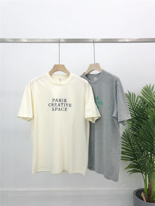 [Macallan] crew neck versatile letter print short sleeve T-shirt 213# ZZL