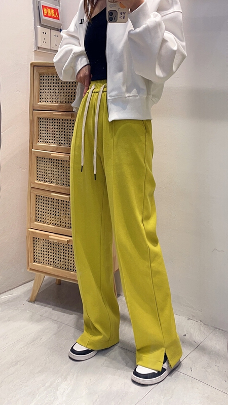goods in stock! [kakajia] drawstring twill wide leg casual pants 8678# ozq