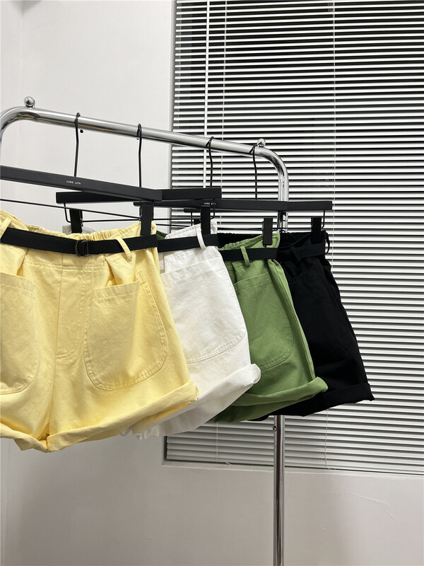 [June 6th] simple and versatile loose casual shorts (with belt) ys1-2358# WPL