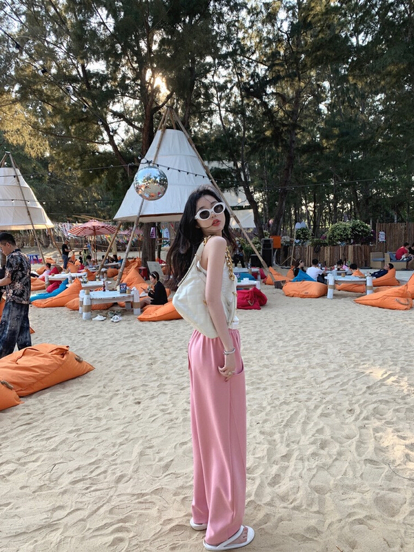goods in stock! New year in early spring! [L.L studio] high waist and wide leg loose casual pants 7214# PCZ