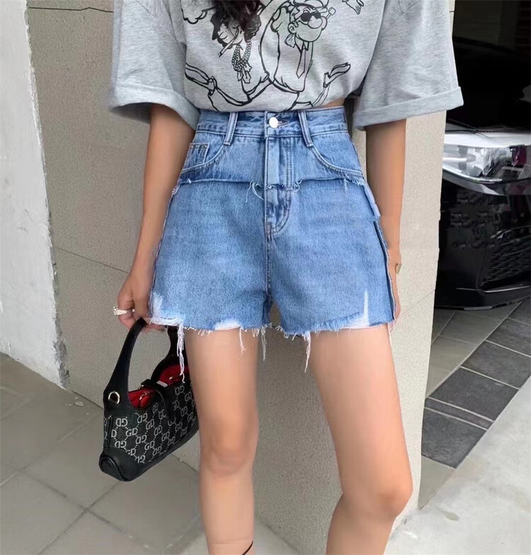 [Hebe] slim design, versatile denim shorts 6627# XYJ