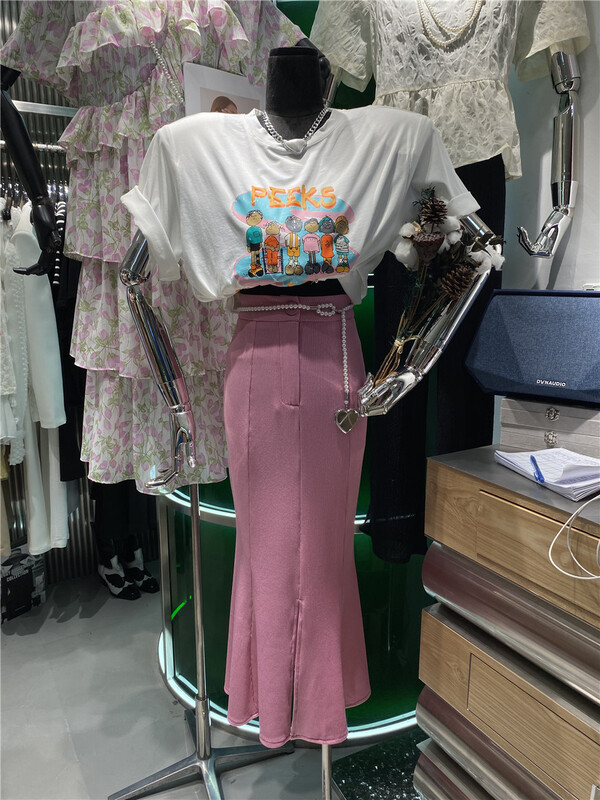 [yixuanru] pure and elegant fishtail skirt 9303# ozq