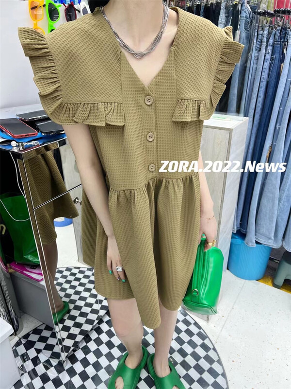 goods in stock! New in early summer! [Zora] sleeveless simple age reducing versatile dress 3134# LSW