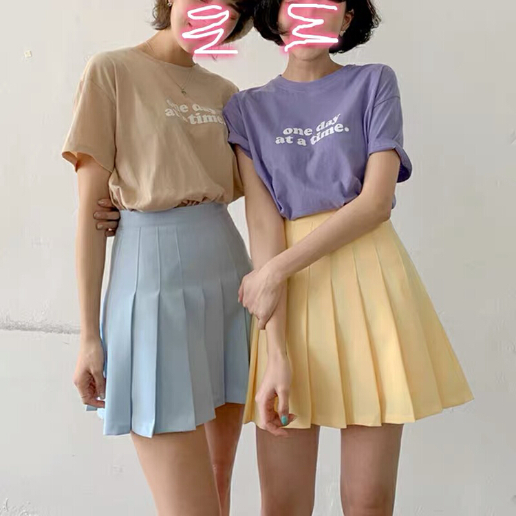 [Dai Dai] candy color pleated fashion skirt 4625# HBx