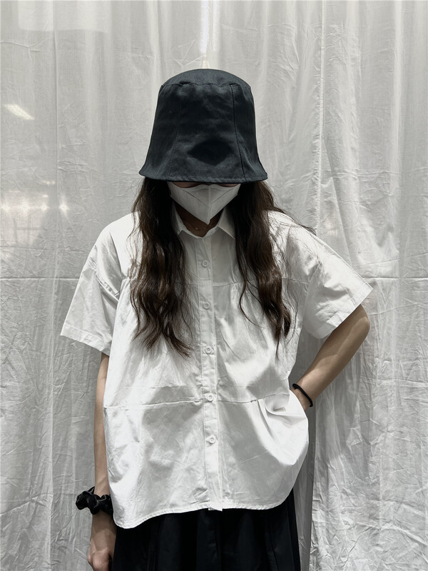 New year in early spring! [size] simple single breasted comfortable shirt 3255# L