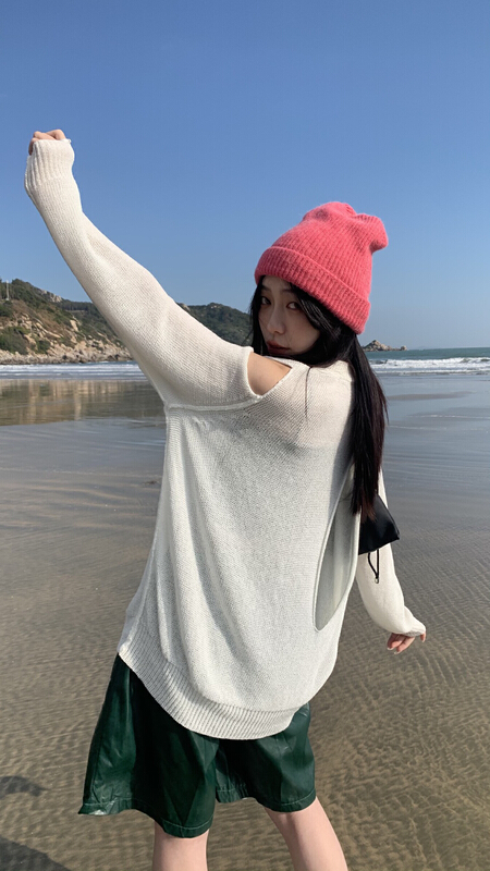 New year in early spring! [9hour] niche versatile loose knit 1029# zxl