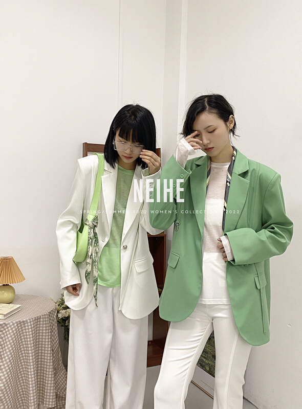 New year in early spring! [neihe] fashion temperament retro versatile suit 22112# zxx