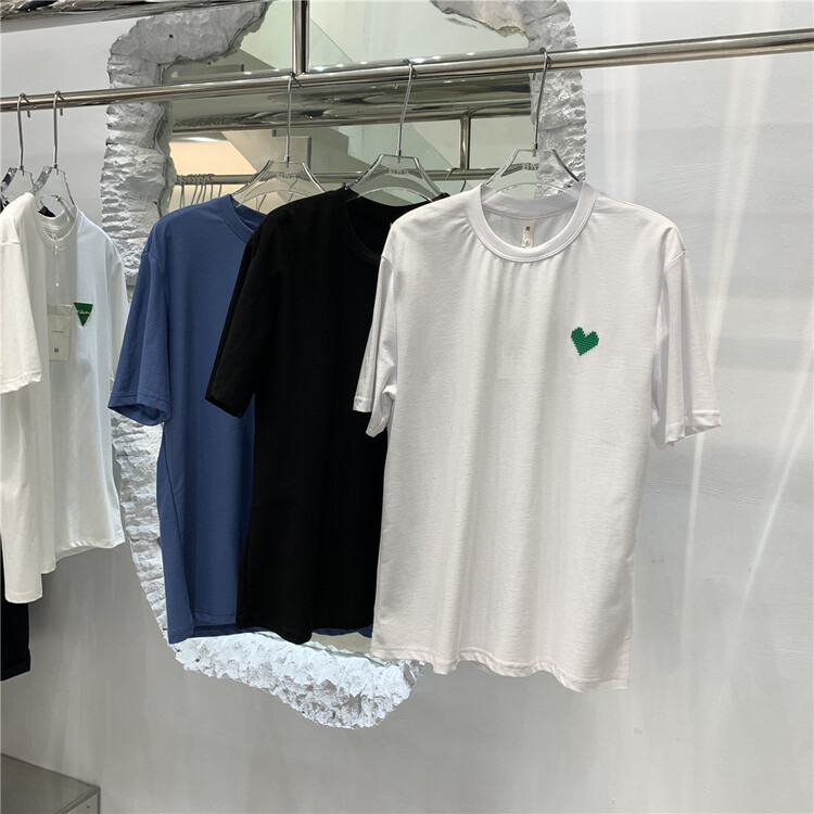 【啟】圓領寬鬆印花短袖T恤  2301#  ZZL