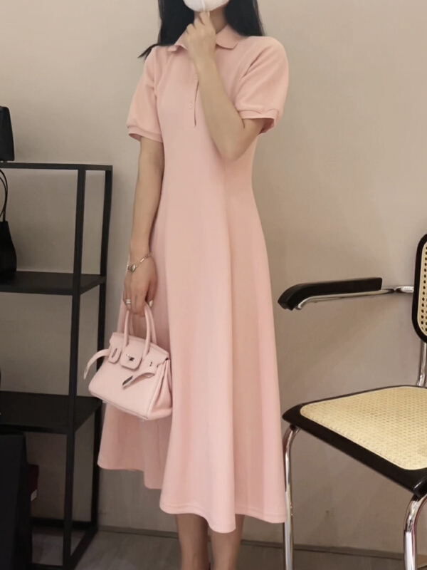 goods in stock! New in early summer! [Zoe Zoe] Korean waist closing casual dress c8366# L