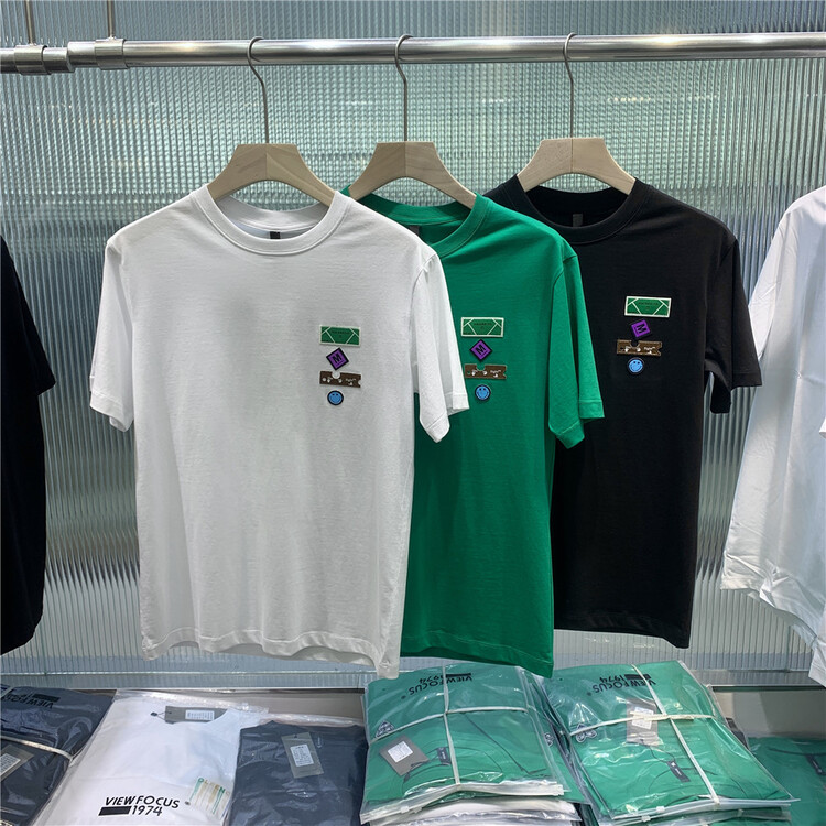 New in early summer! [1974] crew neck print versatile short sleeve T-shirt a806# ZZL
