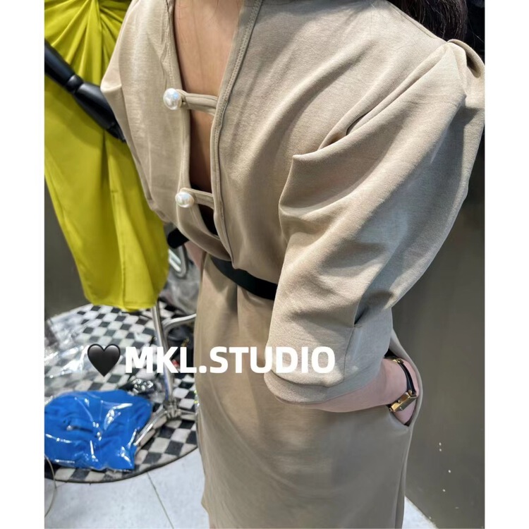 [Mikala] Korean fashion dress (with waist bag) 901# PCZ