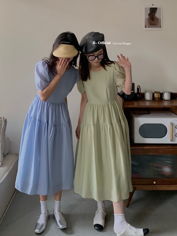 [B plus] fresh, simple and comfortable dress 22-9443-2# HBx