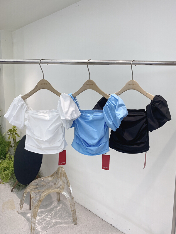 [Yang lotus] Girls' bubble sleeve blouse s12211204# ozq