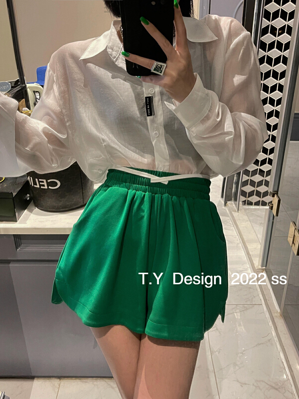 New in early summer! [T.Y tangyuanjia] Korean versatile lace up casual shorts 2033# ozq