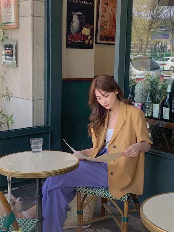 [acme group] Korean style foreign style short sleeved suit ys1-1208# CLS