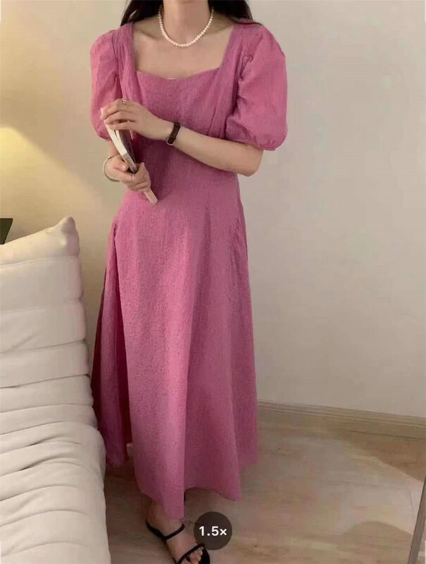 New in early summer! [Susan] Korean solid color Pleated Dress 19023# LSW