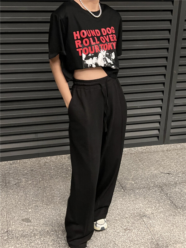 [ch room] character letter printed short sleeve T-shirt (T-shirt only) 8730# ozq