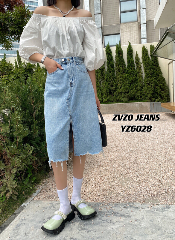 Original price 88.99! New in early summer! [zvzo] Korean slit versatile skirt yz6028# CLS