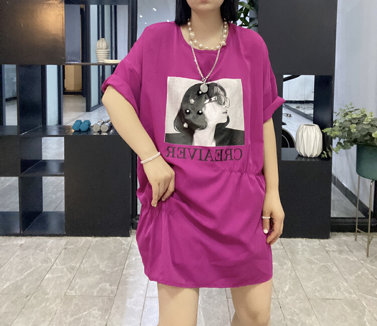[Qijia +] European beauty Printed Dress 7710# JJ
