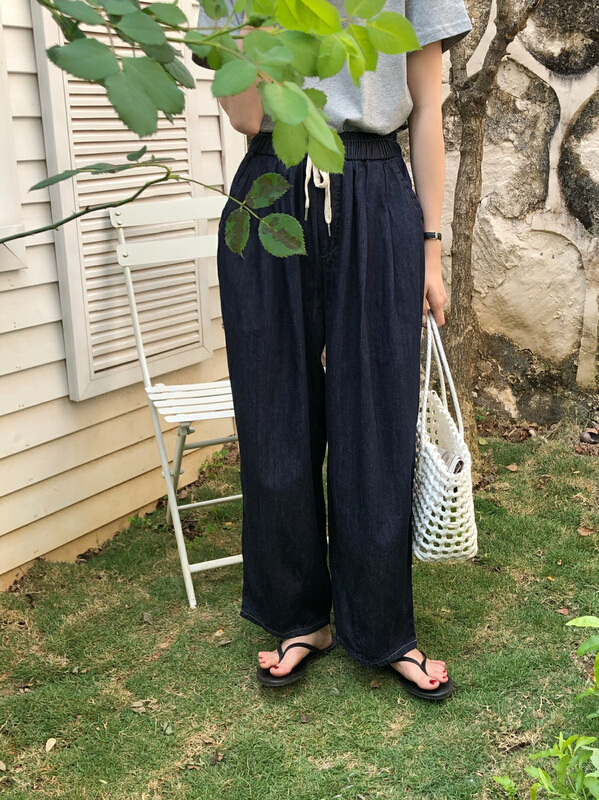 [meet me] thin fashion Vintage Jeans 61190# ll