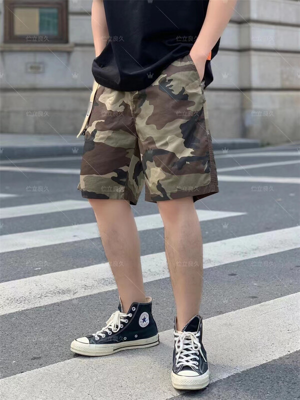 New in early summer! [standing for a long time hot] camouflage Korean versatile casual shorts 8593# ZZL