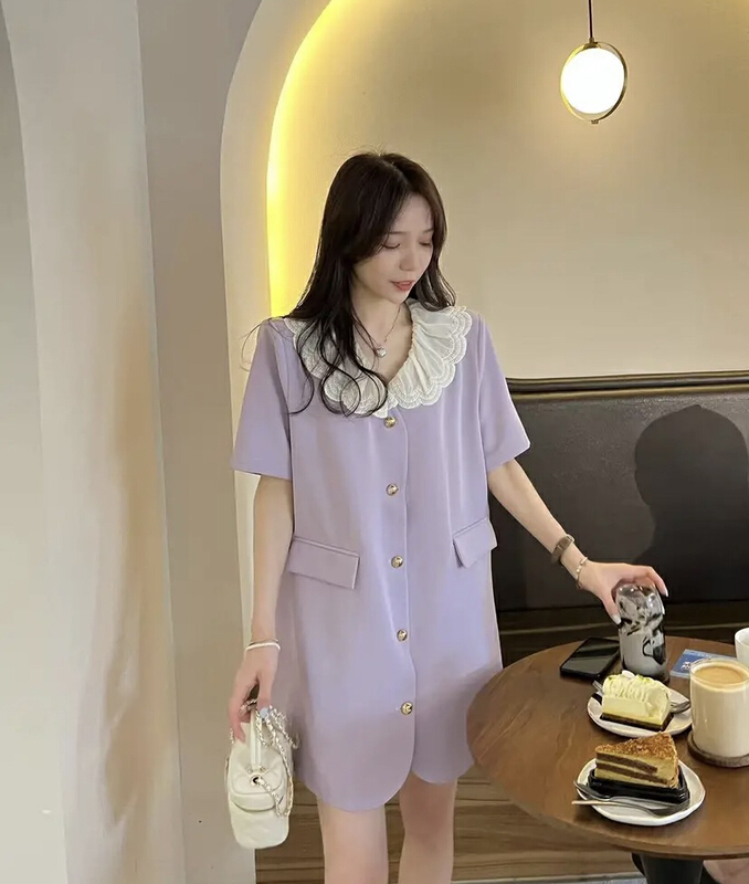 goods in stock! [y.jia Yijia] xiaoxiangfeng gentle lace collar dress ys2-3315# PCZ