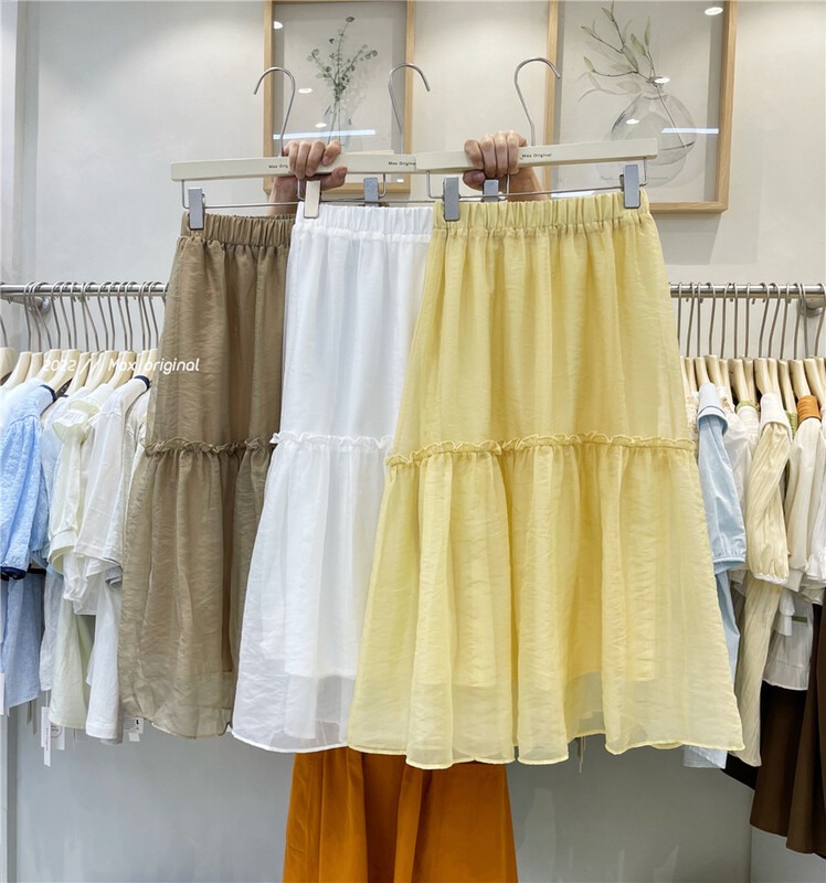 New in early summer! [Max original] Korean loose elastic waist skirt 98069# HBx
