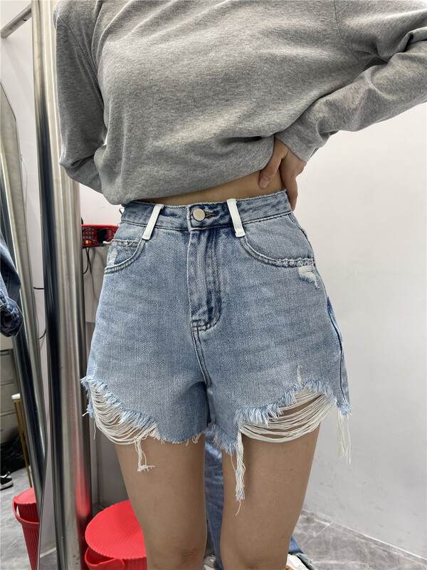 [Bobo] Korean personalized rough denim shorts 2016# cqw