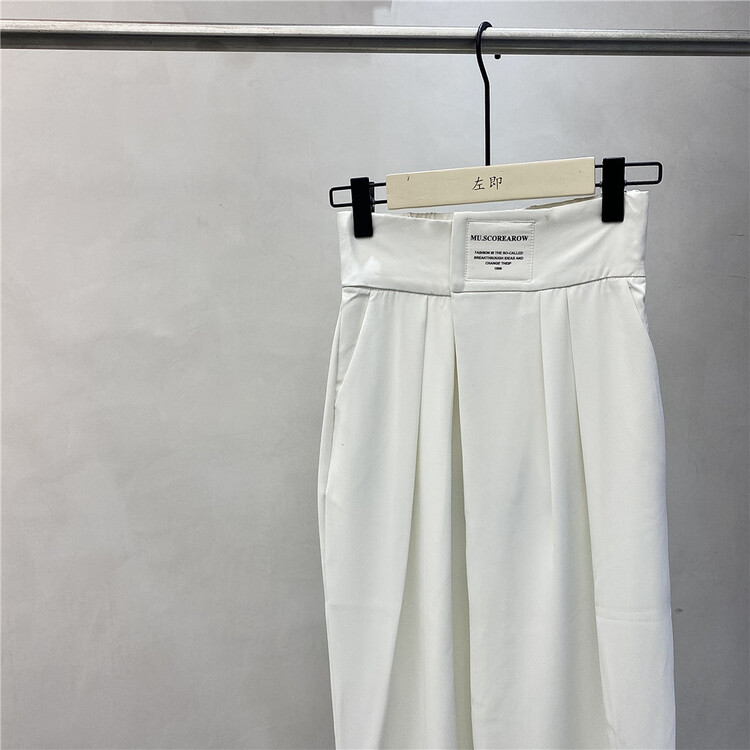 [5uu on the left] Korean loose and versatile design label casual pants ys1-6191# CSX