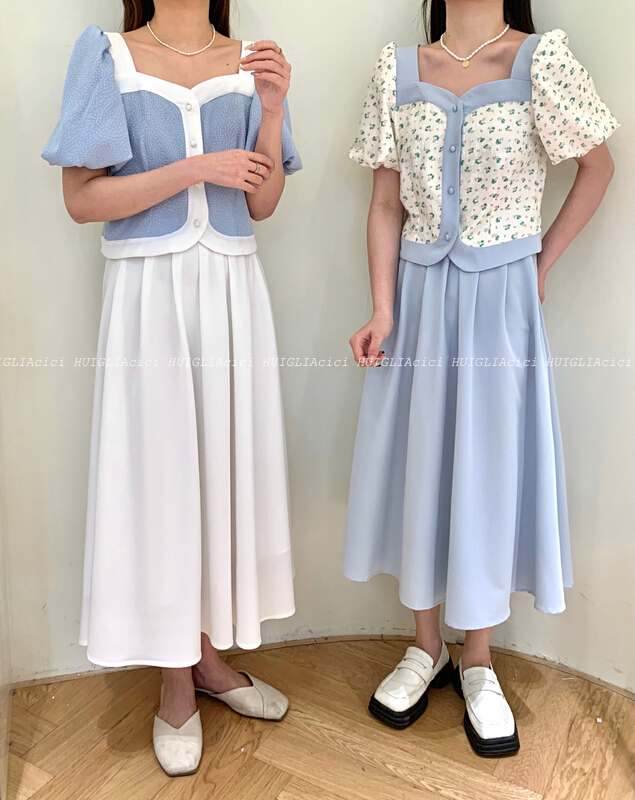 New in early spring! "Cinderella CICI" simple color matching single-breasted small shirt YS2-8828# ZSY