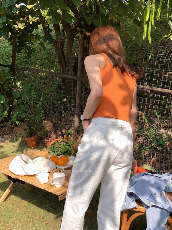 [in by in] simple solid color versatile vest 0303# ZSY