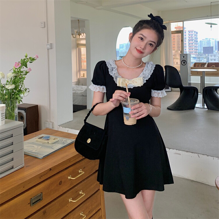 New in early summer! [Fanfan] fashionable Korean Spice Girl lace dress 5700# JJ