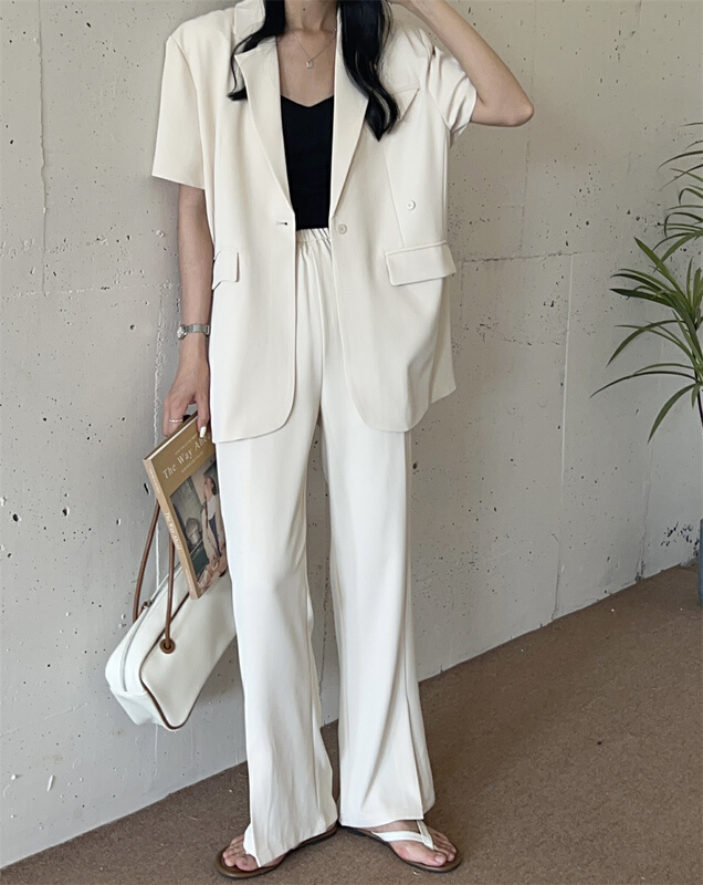 [FM] Korean fashion temperament design split trousers (only selling trousers) 6863# CLS