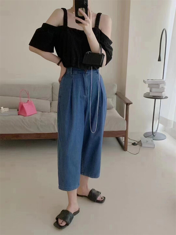 [Susan] fashion slim loose jeans 18330# LSW