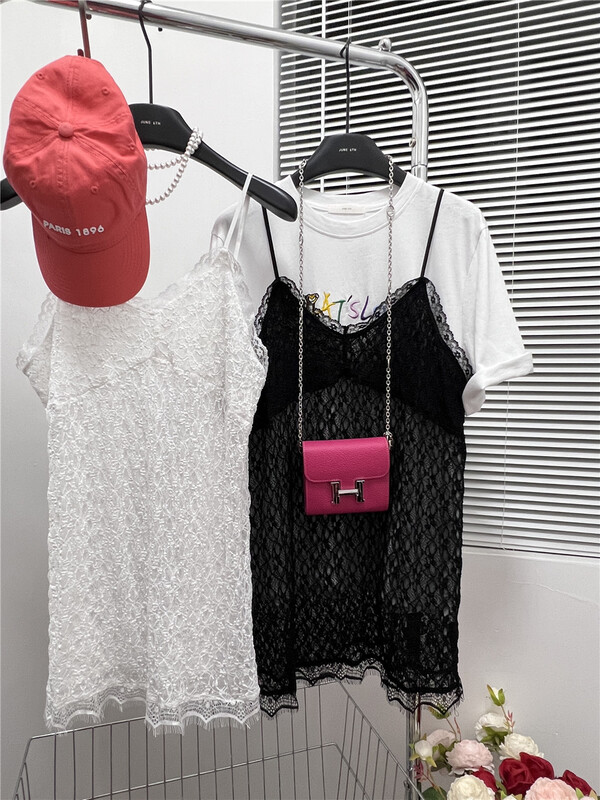 [June 6th] Korean lace stitched loose suspender dress (only dresses) 2339# WPL