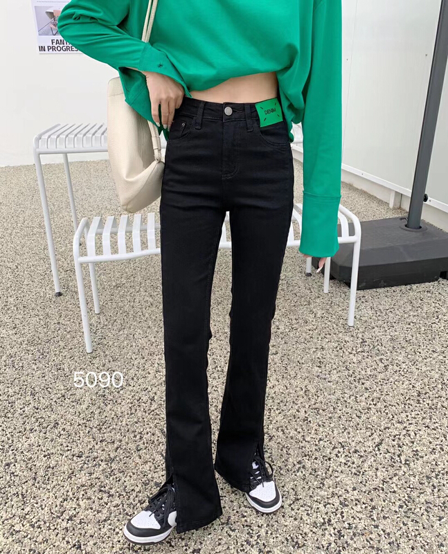 [lsjd] personalized label split thin jeans 5090# WTT